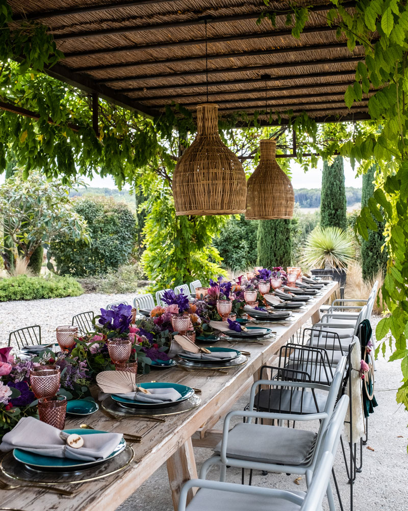 Decoración de mesas para bodas. Hikayat Events