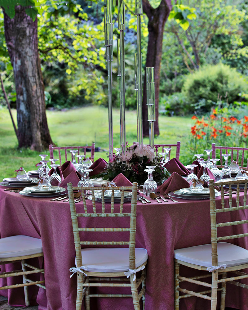 Decoración de mesas para bodas. Hikayat Events
