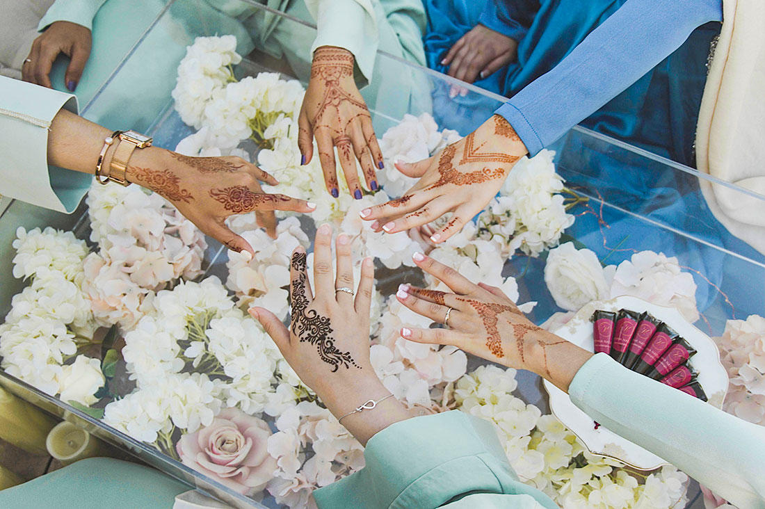 Henna corner con Hikayat Events. Decoración para eventos y bodas árabes.